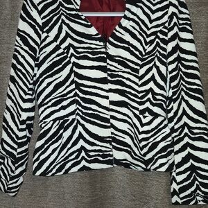 Zebra Print Women's Blazer